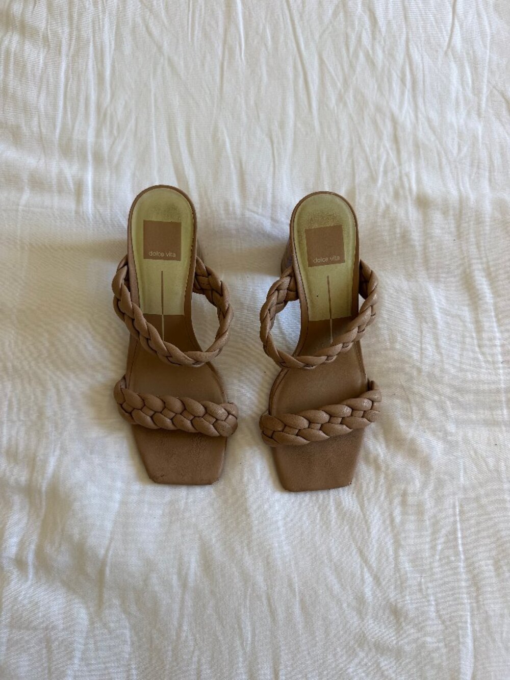 Dolce Vita Braided Block Heel Sandal (sz 8)